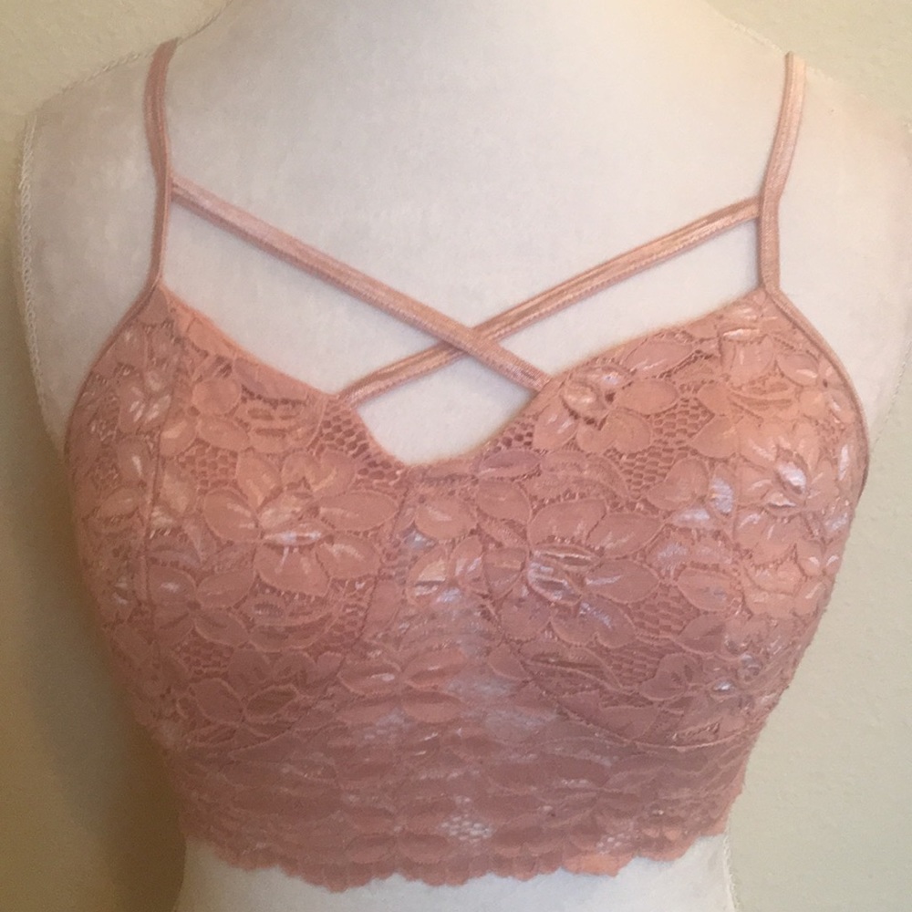 Light Pink Bralette Crop Top